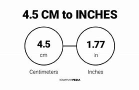 Image result for Convert 4.5 Cm to Inches