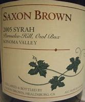 Bildergebnis für Saxon Brown Syrah Flora Ranch