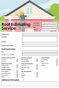Image result for Blank Roofing Estimate Template