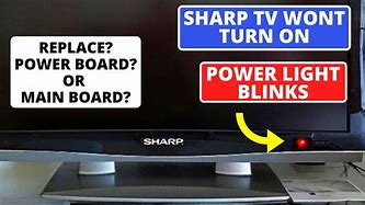 Image result for Sharp Tv Red Light