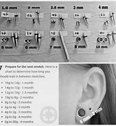 Image result for Ball Earring Size Chart