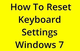 Image result for Reset Keyboard