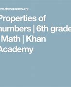 Image result for Properties of Numbers Khan Academy