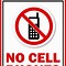 Image result for Printable Sign for Non Cell Use