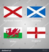 Image result for Scotland and England and Wales and Northern Ireland and Irish Flag Map