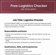 Image result for Checker Job Description