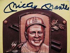 Image result for Mickey Mantle Hall of Fame Plaque