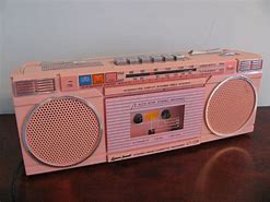 Image result for Vintage Boombox with TV