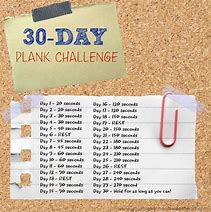 Image result for 30-Day Plank Challenge Template
