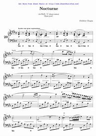 Image result for Chopin Nocturnes Sheet Music