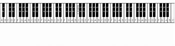 Image result for 88 Piano Keys Print