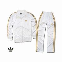 Image result for Gold and White Tracksuit