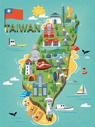 Image result for Taiwan Map for Travel