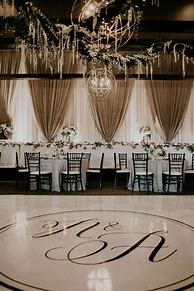 Image result for Black and Champagne Wedding Reception