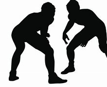 Image result for Wrestling Black and White Clip Art Silhouette