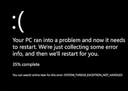 Image result for PC Ran into a Problem Screensaver