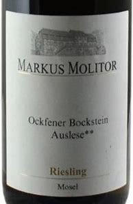 Image result for Markus Molitor Ockfener Bockstein Riesling Spatlese White Capsule