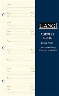 Image result for Address Book Refillable Pages