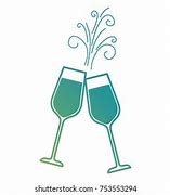 Image result for Champagne Glass Drawing Cheers