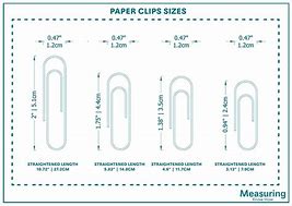 Image result for Paper Binder Clips Sizes