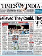 Image result for Newspaper India Cricket