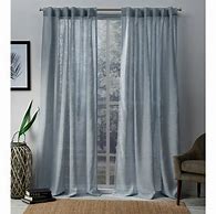 Image result for Semi Sheer Blue Curtains