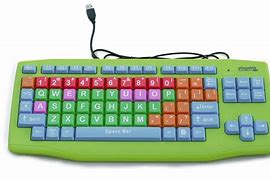 Image result for Colored Computer Keyboard for Kids