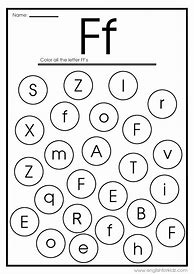 Image result for Circle the Letter F Worksheet