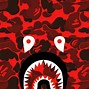 Image result for Supreme Blue BAPE Shark Wallpaper