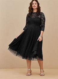 Image result for Plus Size Black Lace Dresses