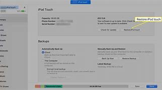 Image result for Reset iPod Password iTunes