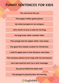 Image result for Funny Simple Sentences