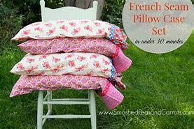 Image result for pillow patterns french seams