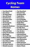 Image result for cycling team names