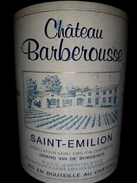 Image result for Barberousse saint Emilion