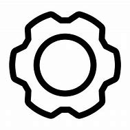 Image result for Gear Icon with 6