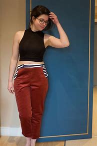 Image result for Seamstress Modeling Trousers