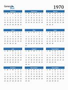 Image result for Calendar That Says 1970