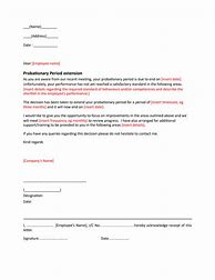 Image result for Employee Probation Extension Letter