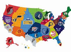 Image result for Favorite NBA Team Map