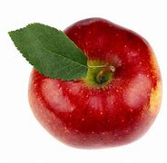 Image result for Single Red Apple with Leaf