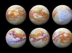Image result for What Color Is Saturn's Moon Titan