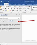 Image result for Microsoft Word Navigation Pane