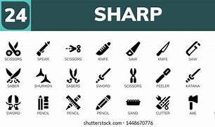 Image result for Examples of Sharp Objects