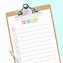 Image result for To Do List Template HD