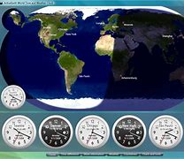 Image result for World Time Zone Desktop Clock