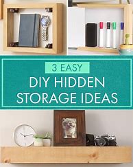 Image result for DIY Hidden Storage Ideas