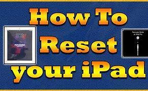 Image result for How to Reset an iPad to Factory Settings