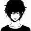Image result for Chill Anime Boy Black and White