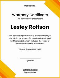Image result for Warranty Card Template